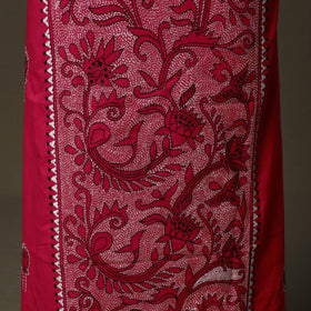 Bengal kantha hand embroidered cotton unstitched kurta