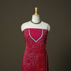 Bengal kantha hand embroidered cotton unstitched kurta