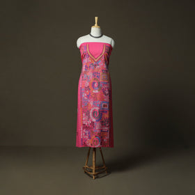 Bengal kantha hand embroidered cotton unstitched kurta