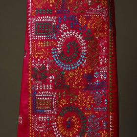 Bengal kantha hand embroidered cotton unstitched kurta