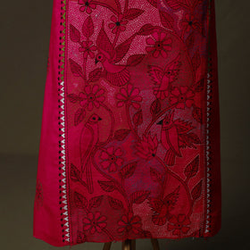 Bengal kantha hand embroidered cotton unstitched kurta
