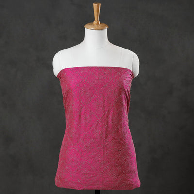 Buy Bengal Kantha Hand Embroidered Mulberry Silk Kurta Material Online l iTokri.com