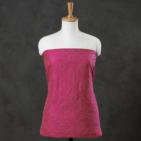 Buy Bengal Kantha Hand Embroidered Mulberry Silk Kurta Material Online l iTokri.com