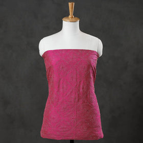 Buy Bengal Kantha Hand Embroidered Mulberry Silk Kurta Material Online l iTokri.com