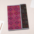 Pink Bengal Kantha Work Handcrafted File Folder 