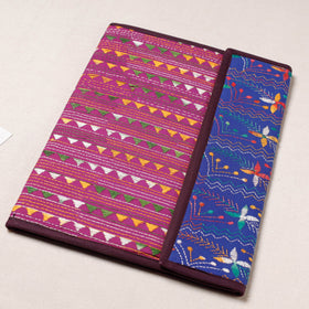 Pink Bengal Kantha Work Handcrafted File Folder 