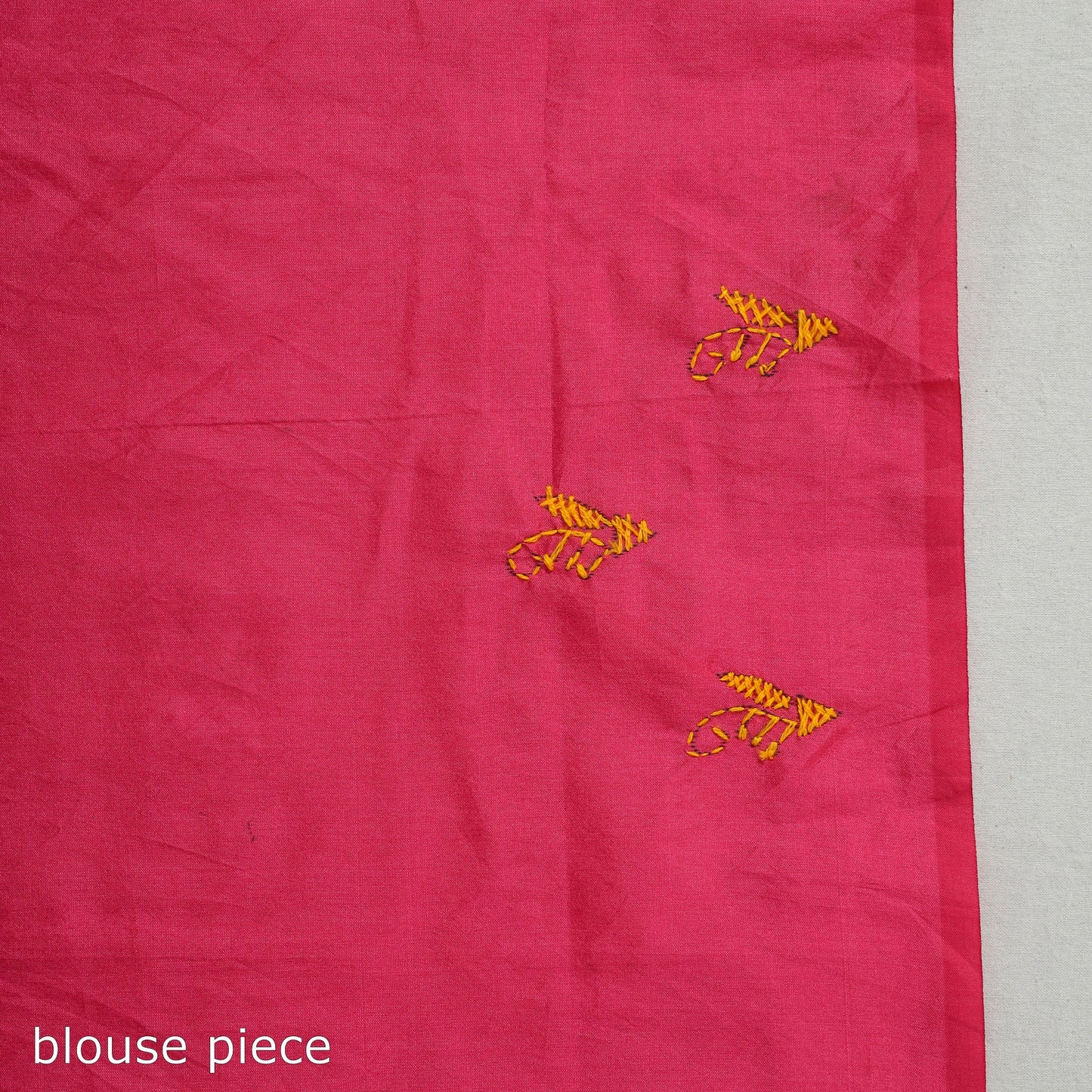  Bengal Nakshi Kantha Embroidery Silk Saree