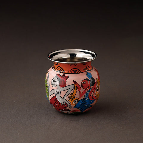 Bengal Patua Handpainted Mortar and Pestle Set