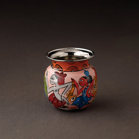 Bengal Patua Handpainted Mortar and Pestle Set