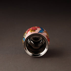  Bengal Patua Handpainted Stainless Steel Lota / Pooja Kalash