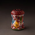 Pink Bengal Patua Handpainted Stainless Steel Multi Utility Canister