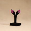 Bishnupur handpainted terracotta stud earrings 101
