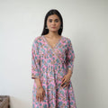 Buy Pink Sanganeri Print Kurta for Women Online in India
