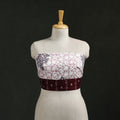 Block print cotton sanganeri blouse piece 13 - handcrafted