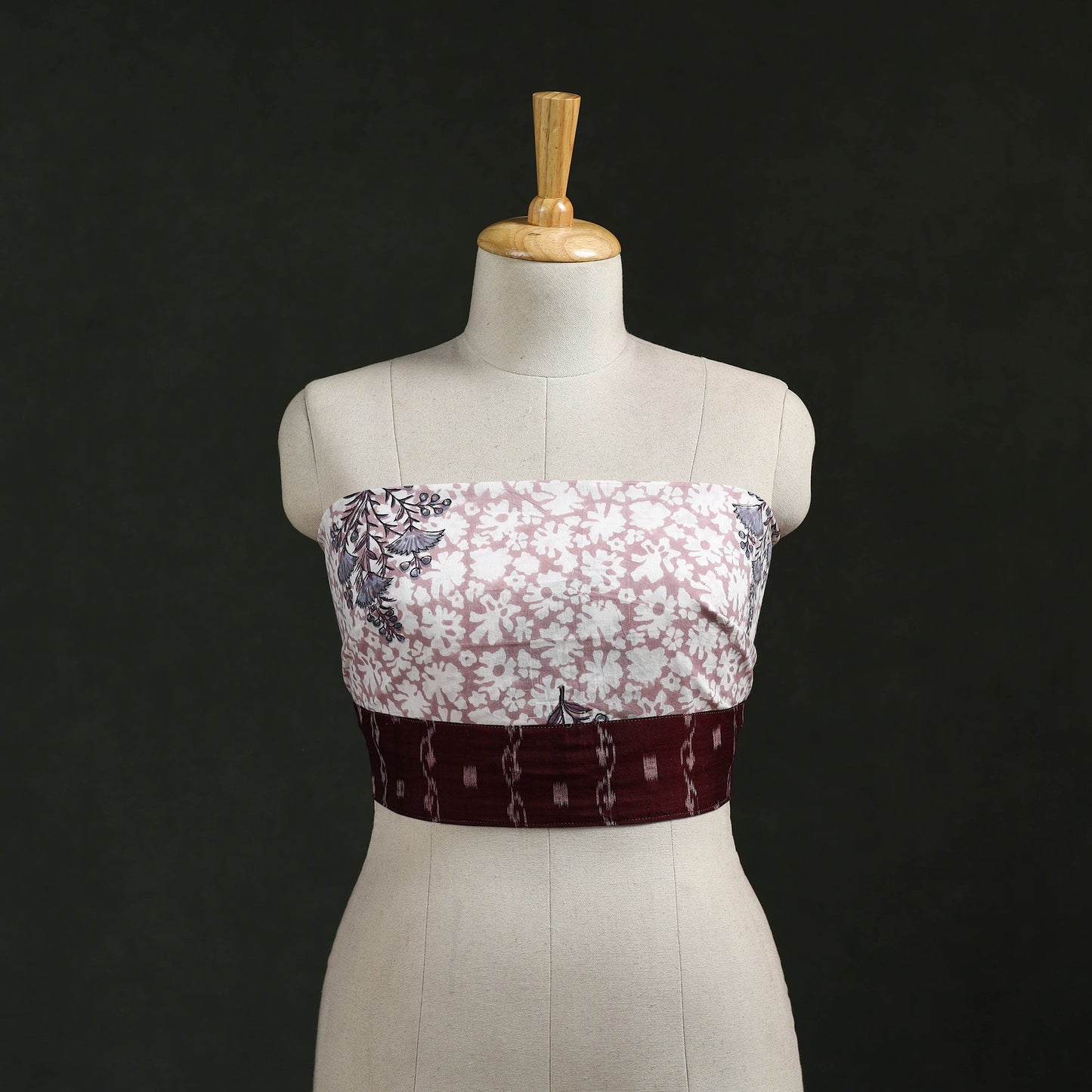 Block print cotton sanganeri blouse piece 13 - handcrafted