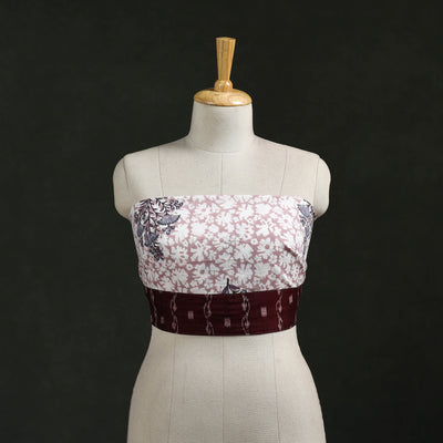 Block print cotton sanganeri blouse piece 13 - handcrafted