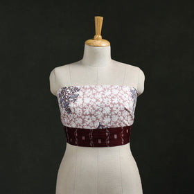 Block print cotton sanganeri blouse piece 13 - handcrafted