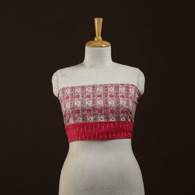 Block print cotton sanganeri blouse piece 25 - handcrafted