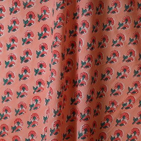 Pink - cotton sanganeri fabric 05 - handcrafted