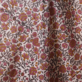 Pink - cotton sanganeri fabric 14 - handcrafted