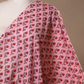 Pink - cotton sanganeri fabric 18 - handcrafted