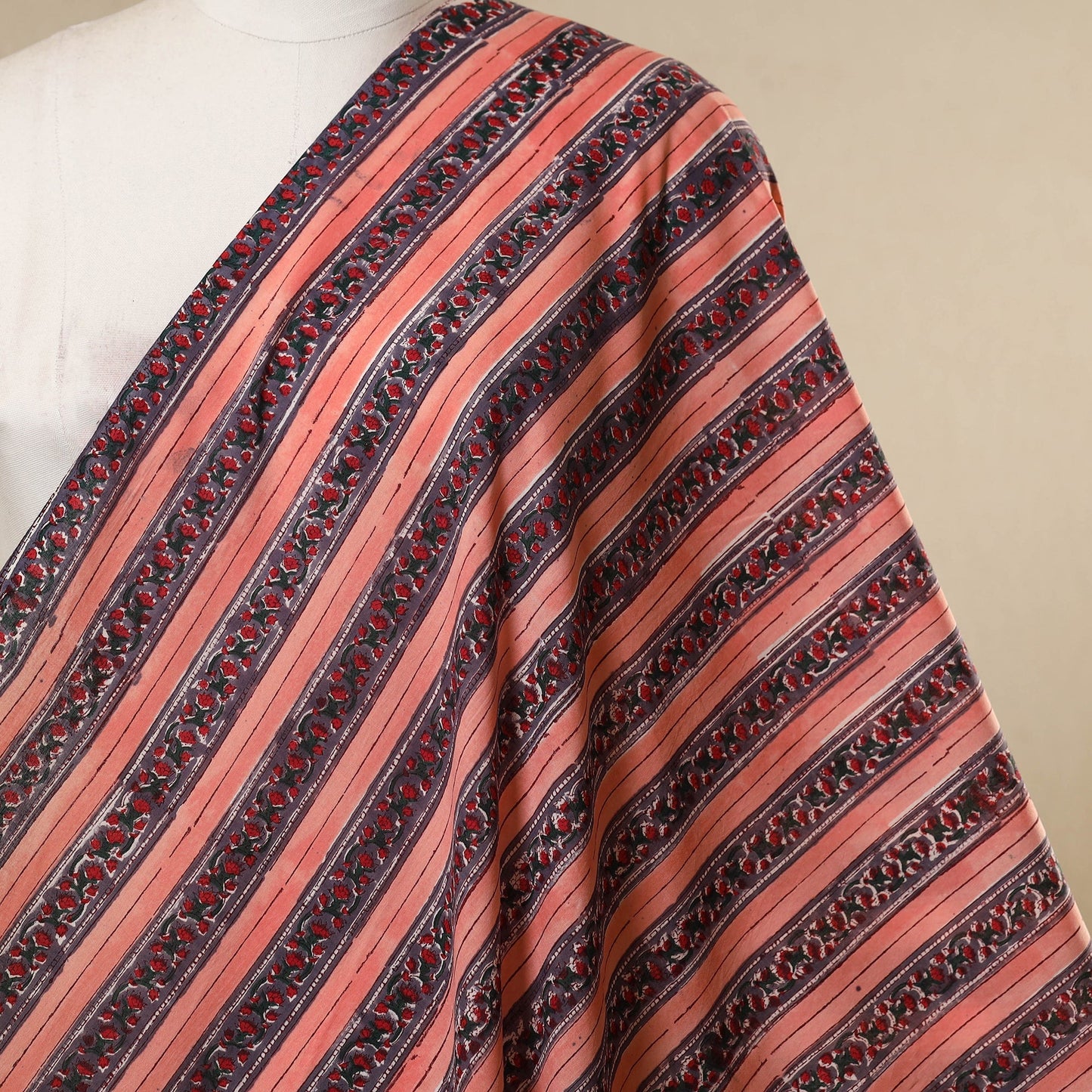 Red - cotton sanganeri fabric 31 - handcrafted