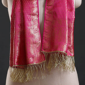 Brocade handloom semi silk banarasi stole 03 - handcrafted