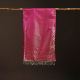 Brocade handloom semi silk banarasi stole 08 - handcrafted