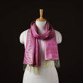 Brocade handloom semi silk banarasi stole 11 - handcrafted