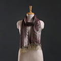 Brocade handloom semi silk banarasi stole 19 - handcrafted