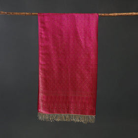 Brocade handloom semi silk banarasi stole 21 - handcrafted