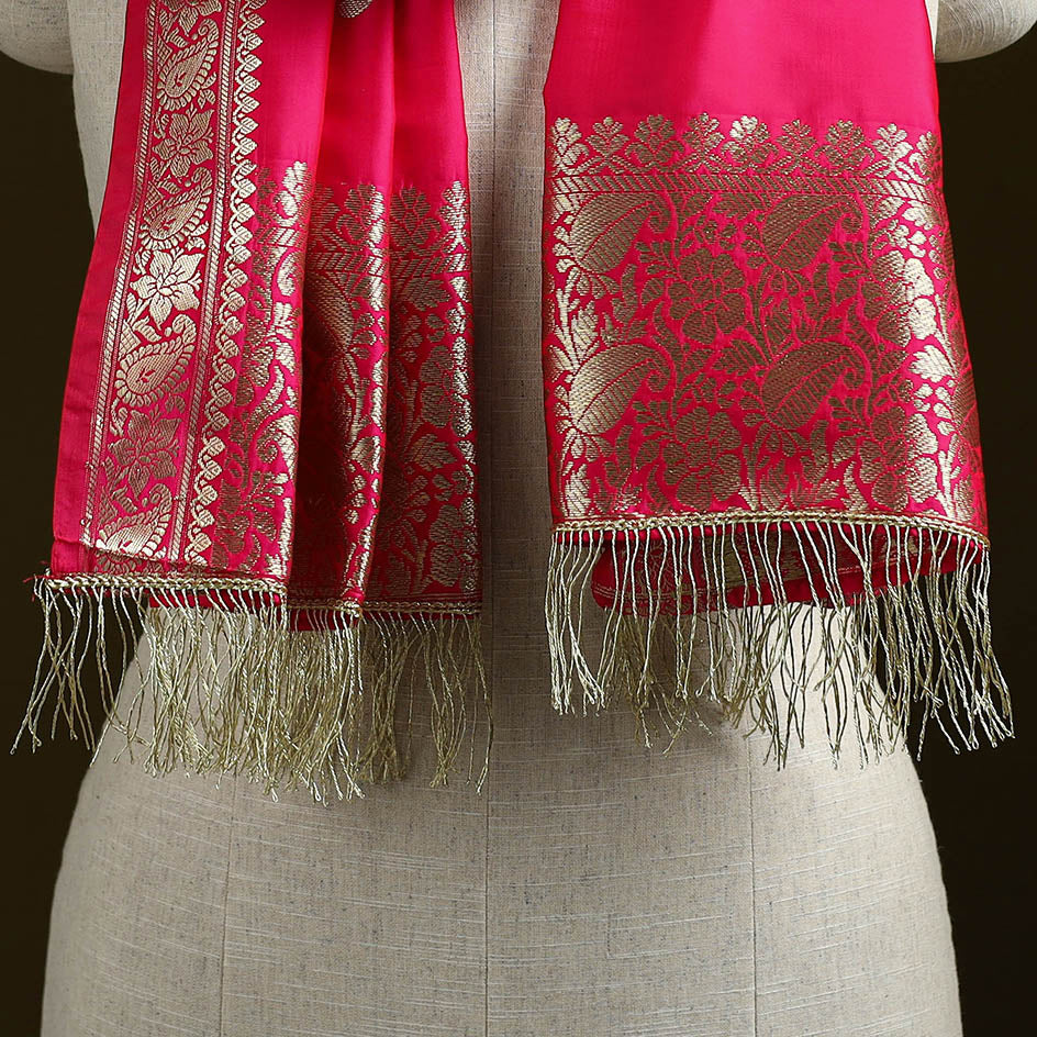 Brocade handloom semi silk nakshi buti banarasi stole