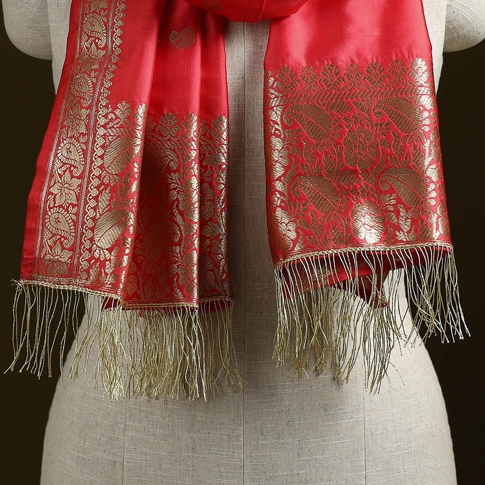 Brocade handloom semi silk nakshi buti banarasi stole