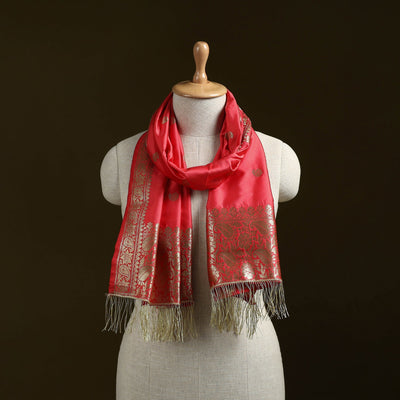 Brocade handloom semi silk nakshi buti banarasi stole