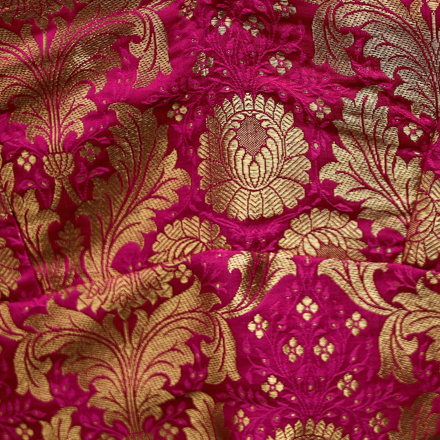 Pink - brocade silk banarasi stitched blouse 09