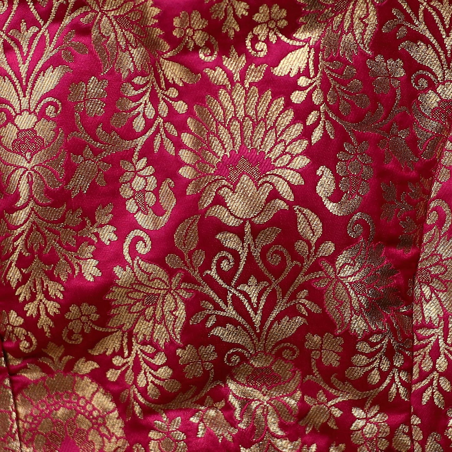 Pink - brocade silk banarasi stitched blouse 10