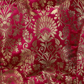 Pink - brocade silk banarasi stitched blouse 10