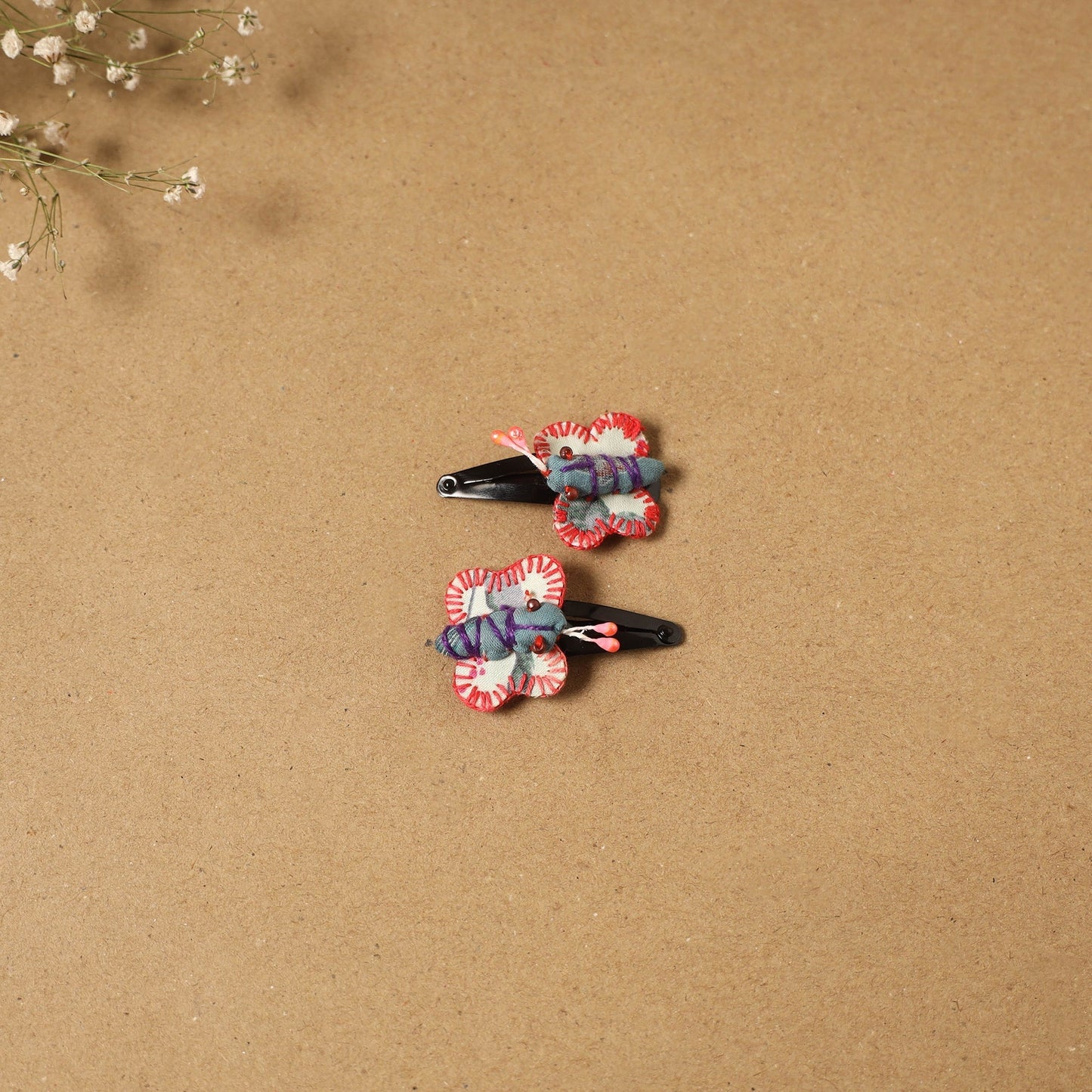 Fab artwork tik-tak hair clip for kids (set of 2) 01