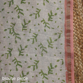 Chanderi silk hand sanganeri saree with zari border 05