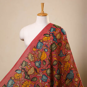 Pink - chanderi silk srikalahasti pen kalamkari fabric 10