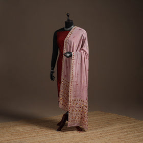 Chinon silk hand embroidered phulkari dupatta 12