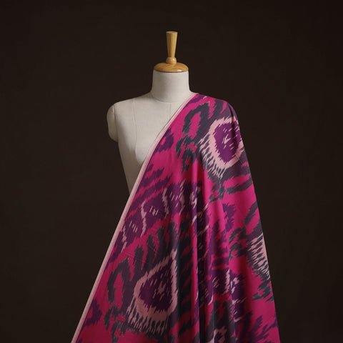 Cotton central asian pochampally ikat fabric 02