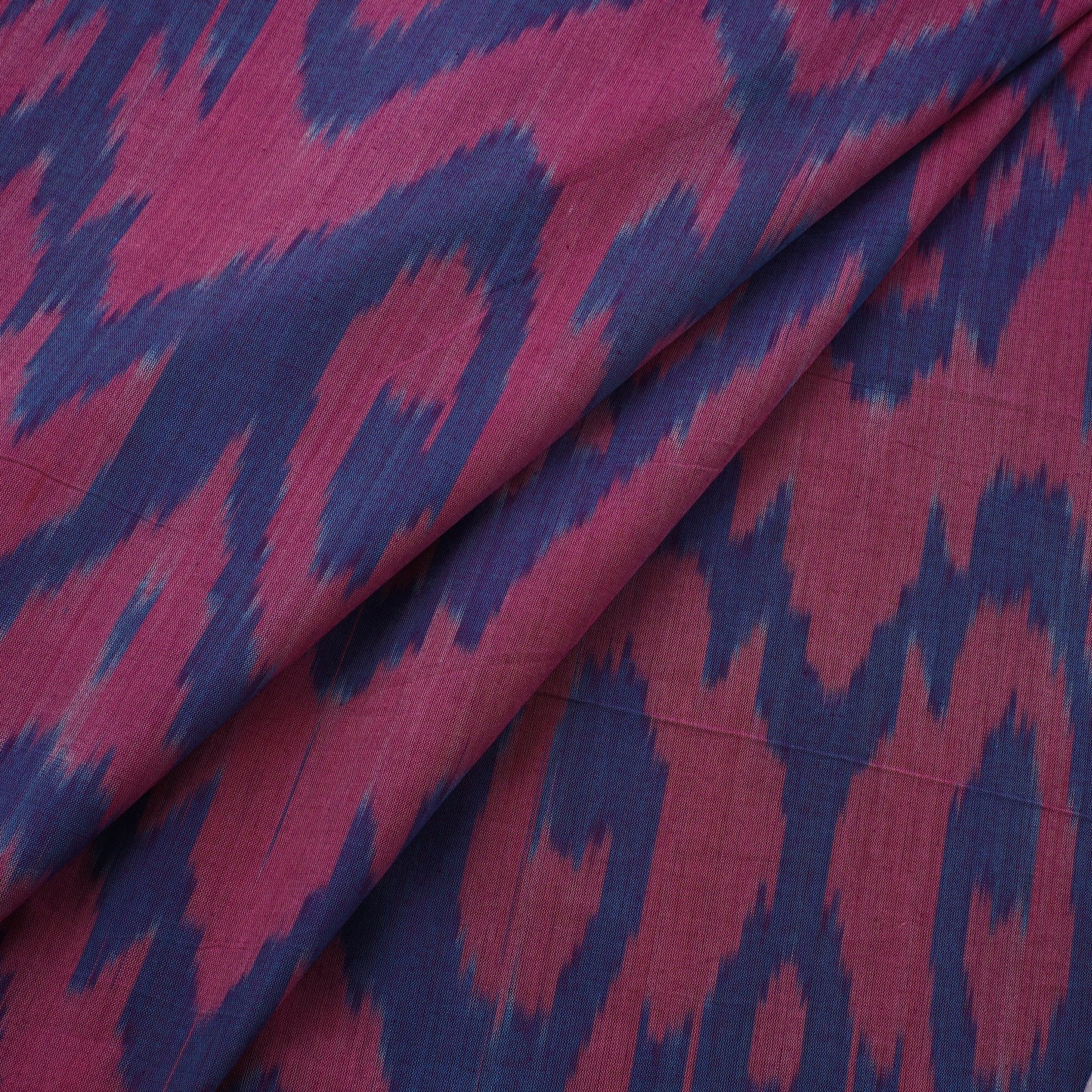 Cotton central asian pochampally ikat fabric 07