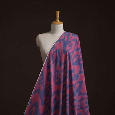 Cotton central asian pochampally ikat fabric 07