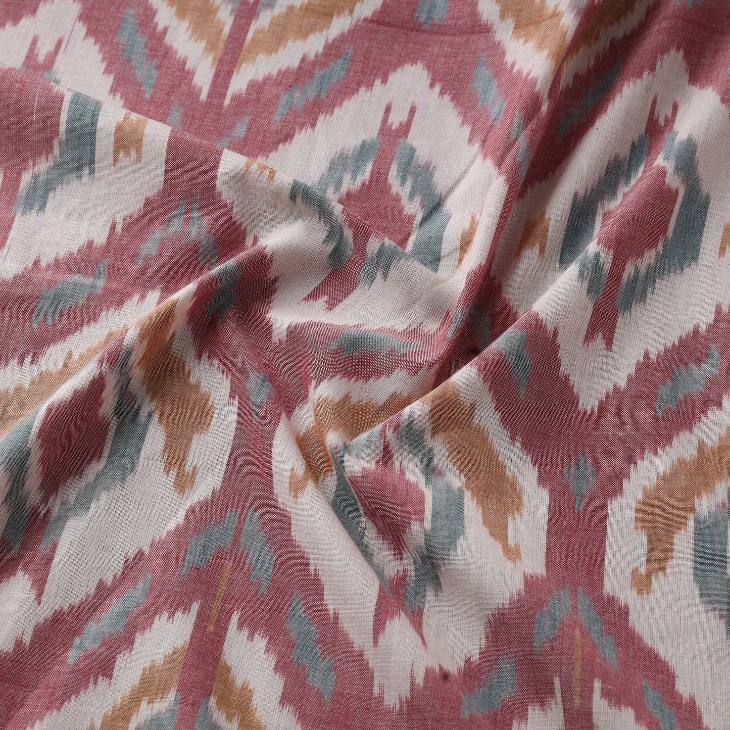 Cotton central asian pochampally ikat fabric 11