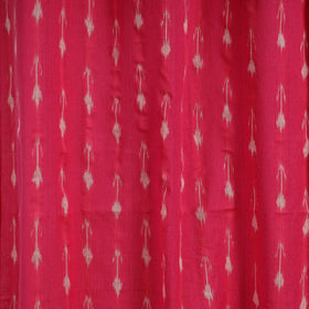 Pink - cotton door pochampally ikat curtain (7 x 3 feet)