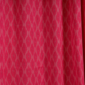 Pink - cotton door pochampally ikat curtain (7 x 3 feet)
