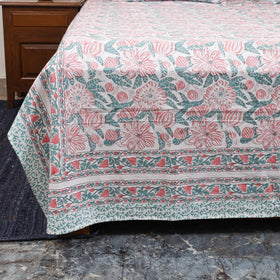 Cotton double sanganeri bed sheet set (108 x 90 in) 03