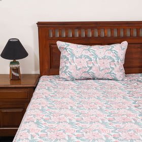 Cotton double sanganeri bed sheet set (108 x 90 in) 03