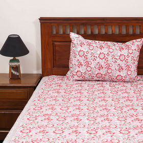 Cotton double sanganeri bed sheet set (108 x 90 in) 04